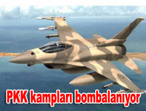 Savaş uçakları PKK kamplarını bombalıyor