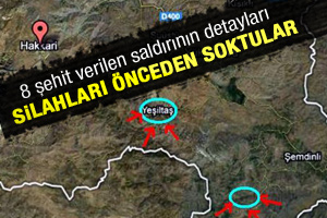 PKKlılar silahları önceden sokmuş