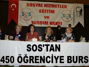 SOS'TAN 450 ÖĞRENCİYE BURS