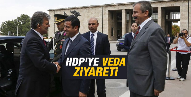 Cumhurbaşkanı Gül'den HDP'ye veda ziyareti