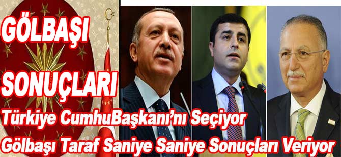 Türkiye Cumhurbaşkanı'nı Seçiyor Gölbaşı Sonuçları