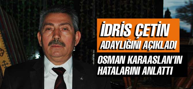 İdris Çetin Osman Karaaslan'ın Hatalarını Sıraladı