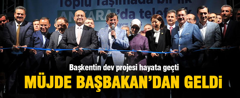 Başbakan'dan Ankara'ya büyük müjde