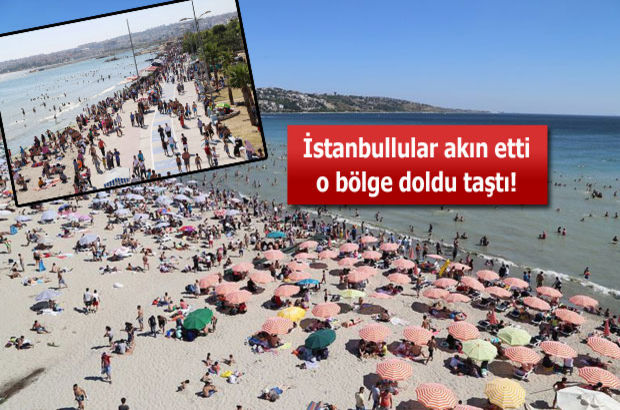 Büyükçekmece sahilleri İstanbulluların tercihi oldu
