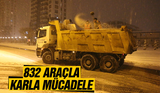 Ankara'da yoğun kar yağışı