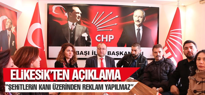 CHP İlçe Başkanı Bülent Elikesik'ten açıklama; "İçim acıyor"