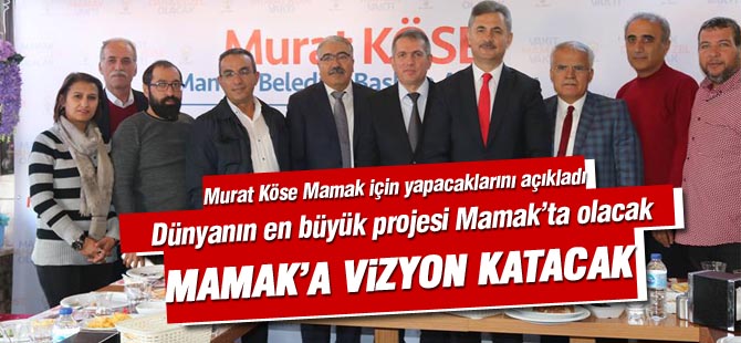 Murat Köse; “Mamak’a prestijli projeler hazırlıyoruz”