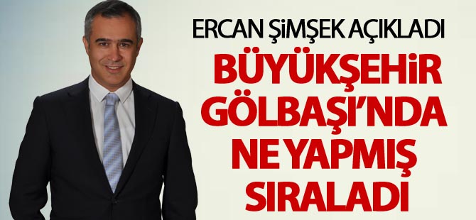 CHP'li Ercan Şimşek Büyükşehir çalışmalarını anlattı