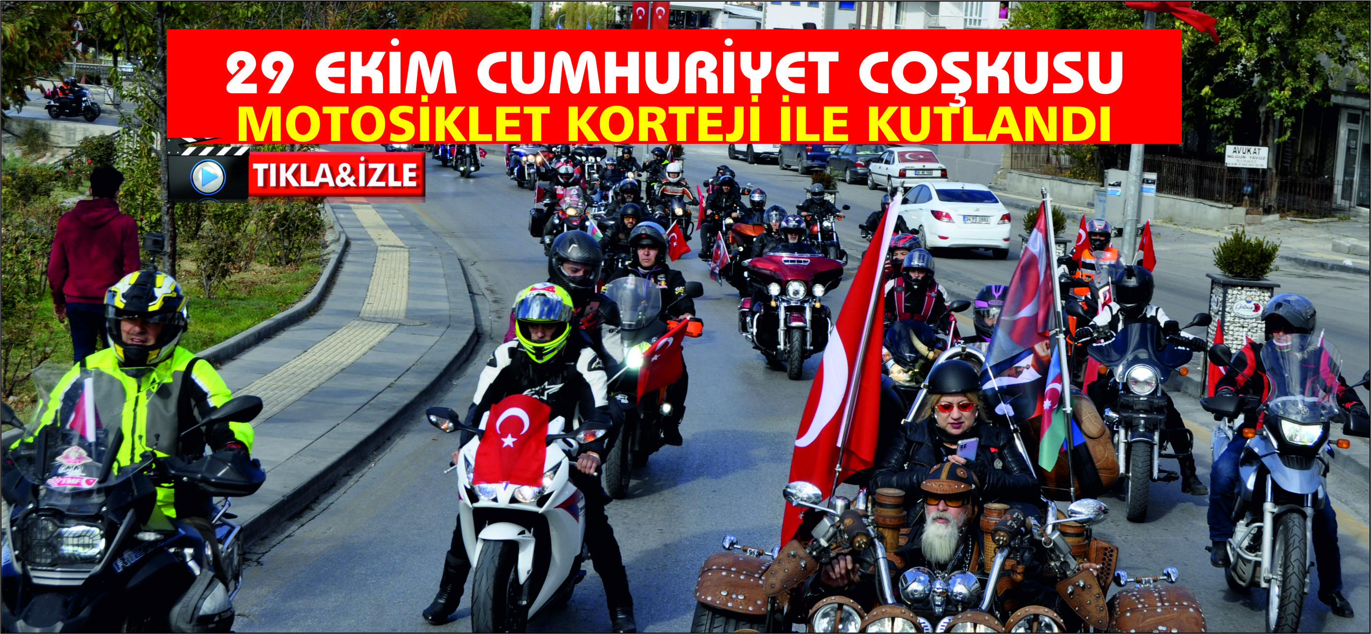29 Ekim Cumhuriyet Coşkusu motosikletlerle kutlandı