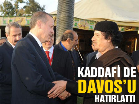 Kaddafi de Davosu hatırlattı