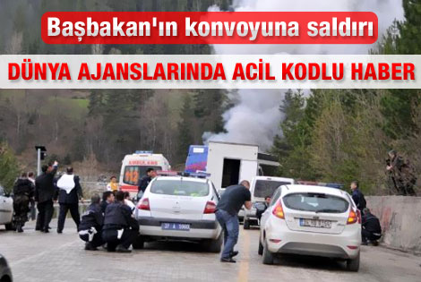 Erdoğanın konvoya saldırı