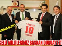 İŞİTME ENGELLİ MİLLİLERİMİZ'DEN BAŞKAN DURUAY'A ZİAYRET