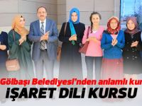 Gölbaşı Belediyesi’nden anlamlı kurs