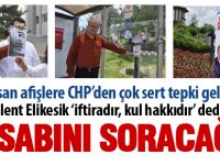 CHP'den korsan afişe sert tepki