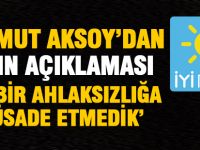 Aksoy'dan afiş tepkisi