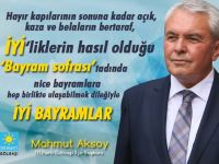 İYİ Parti Gölbaşı İlçe Başkanı Mahmut Aksoy’dan Kurban Bayramı Mesajı