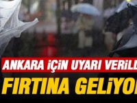 Ankara Valiliğinden 'fırtına' uyarısı