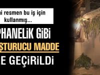 Uyuşturucu cephaneliğine çevirmiş