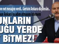 Süleyman Soylu; “Bunların olduğu yerde ot bitmez”