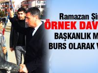 Başkanlık maaşını burs olarak dağıtacak