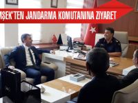 Başkan Şimşek'ten Jandarma Komutanına ziyaret