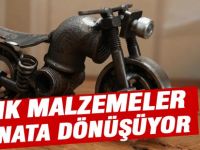 Atık malzemeler sanata dönüşüyor