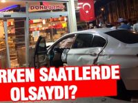 Gece meydana gelen kaza yürekleri ağza getirdi