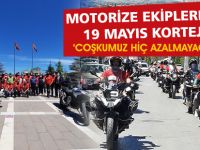 Motorize ekipler 19 Mayıs coşkusunu sokaklara taşıdı