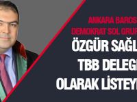 Ankara Barosunda yeni dönem; Özgür Sağlam TTB delegesi seçildi