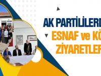 AK Partililerden esnaf ziyareti
