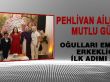 Pehlivan çiftinin mutlu günü