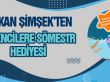 Başkan Şimşek'ten öğrencilere sömestr hediyesi