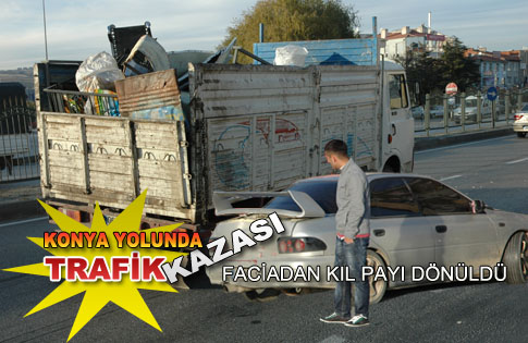 Gölbaşı Konya Yolunda Trafik Kazası