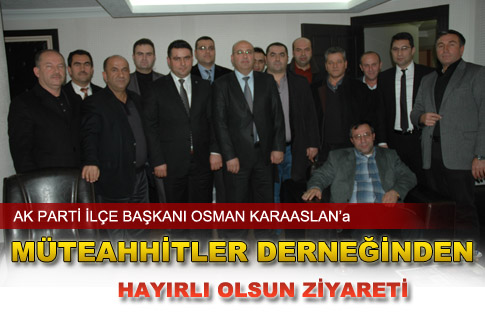 Gölbaşılı Müteahhitler Yeni başkana Hayırlı Olsun ziyaretinde bulundular
