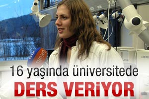 16 yaşında öğretim görevlisi oldu