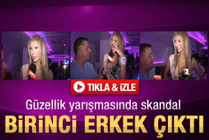 Güzellik yarışmasında birinci erkek çıktı