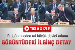 Erdoğanı görünce ayağa kalkan Cumhurbaşkanı