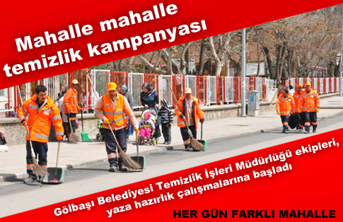 Mahalle mahalle temizlik kampanyası