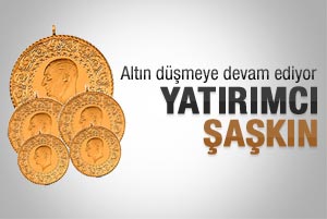 Altın fiyatları düşmeye devam ediyor