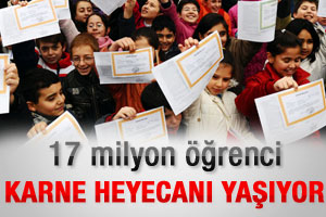 17 milyon öğrenci karne heyecanı yaşıyor