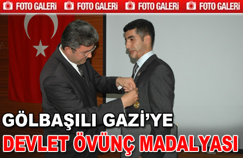 Gölbaşılı Gaziye Devlet Övünç Madalyası...