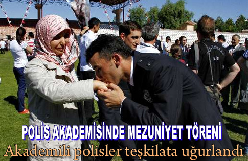 Akademili polisler teşkilata uğurlandı