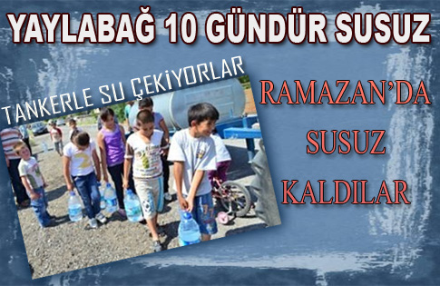 Yaylabağı 10 gündür susuz