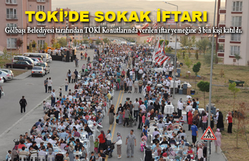 TOKİ’de Sokak iftarı