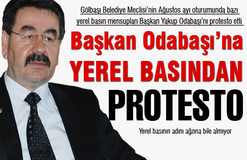 Yerel basından protesto