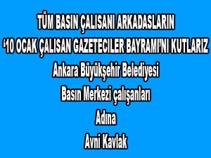 TÜM BASIN ÇALISANI ARKADASLARIN ‘10 OCAK ÇALISAN GAZETECILER BAYRAMI’NI KUTLARIZ