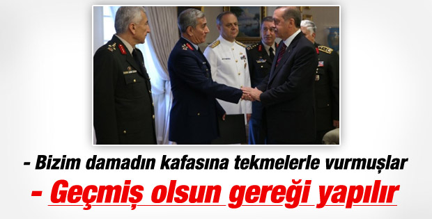 Cumhurbaşkanı Erdoğan'dan geçmiş olsun dileği