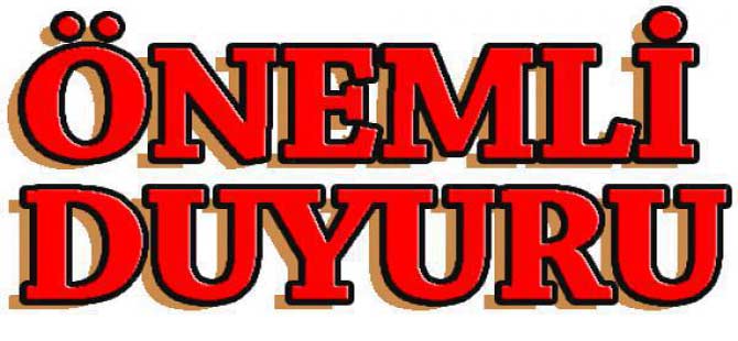 BÜYÜKŞEHİR BELEDİYE BAŞKANLIĞINDAN DUYURULUR