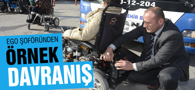 EGO Şoföründen Örnek Davranış