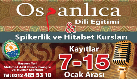 Belediyeden Osmanlıca kursu